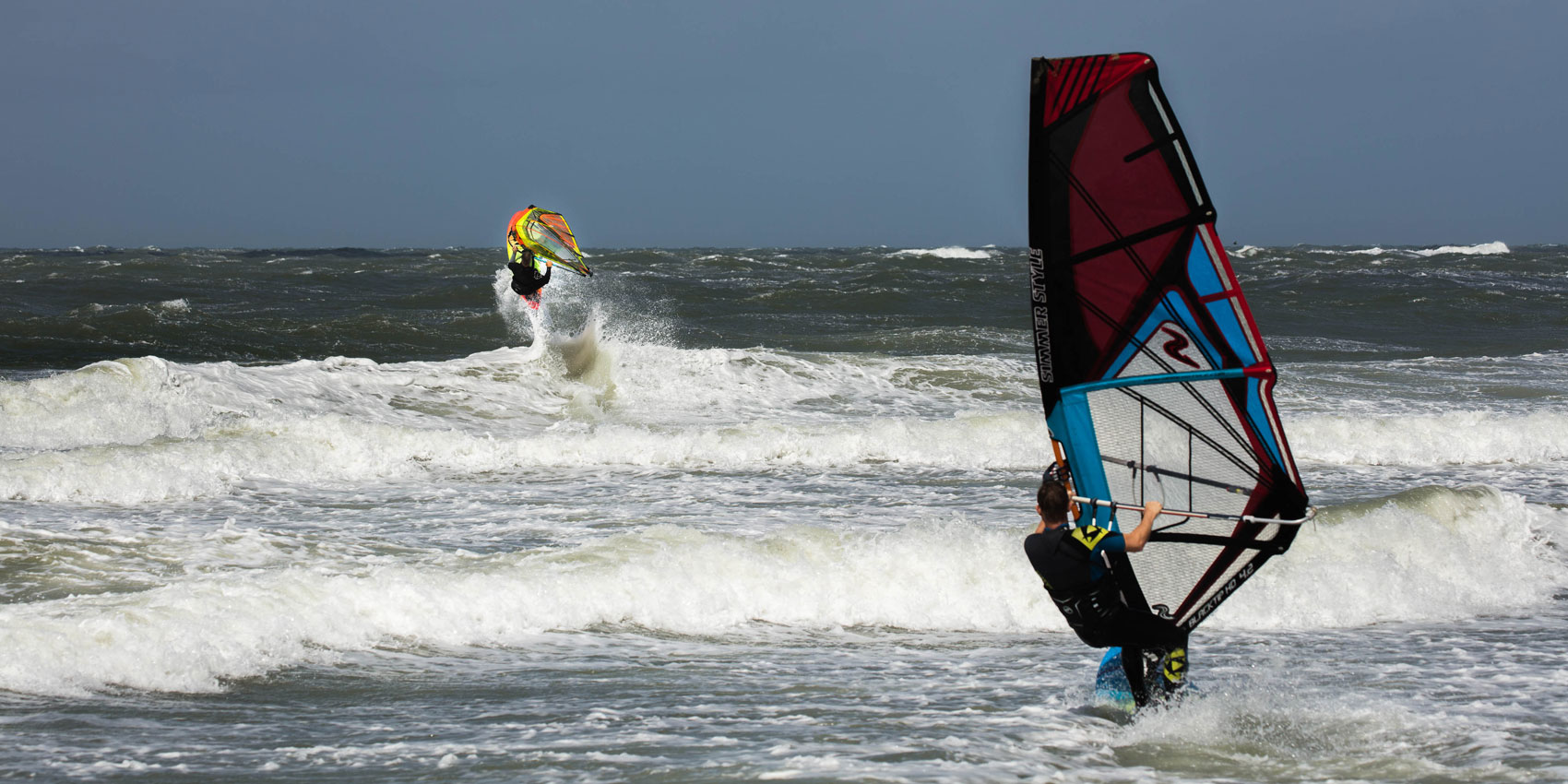 Windsurfen op de Noordzee